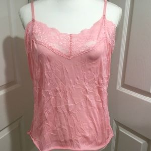 Pink Camisole with Lace Trim  NEW